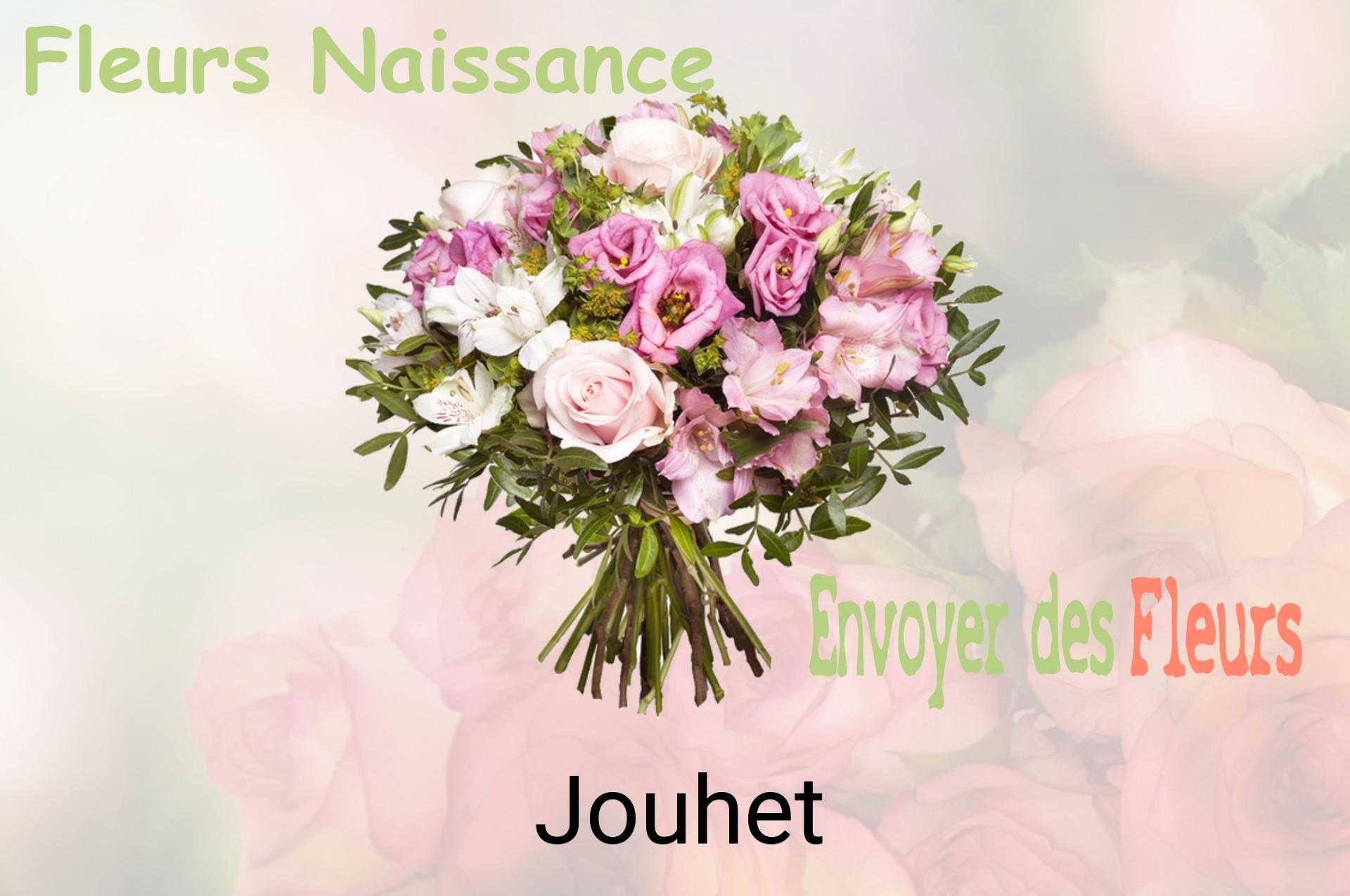 Bouquet de fleurs de naissance livré à Jouhet